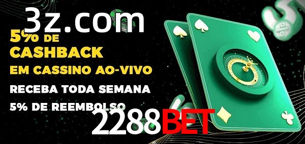 Promoções do cassino ao Vivo 2288BET
